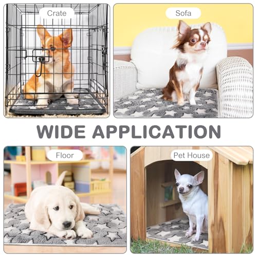 2 Pack Self Warming Cat Bed Self Heating Dog Pad Cat Warming Pad Thermal Pet Mat Washable Reflect Body Heat Removable Cover for Indoor Kittens Puppies Feral Pet (16 x 20 Inch)