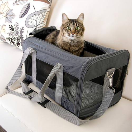Original Deluxe Travel Pet Carrier (17.0"L x 11.0"W x 10.5"H / Charcoal Gray)