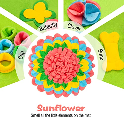 Snuffle Mat for Dogs Pet Treats Feeding Mat for Small (Pink)