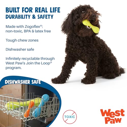 Zogoflex Hurley Dog Bone Chew Toy (X-Small / Granny Smith)