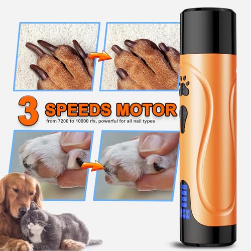 Dog Nail Grinder (Summer Orange)