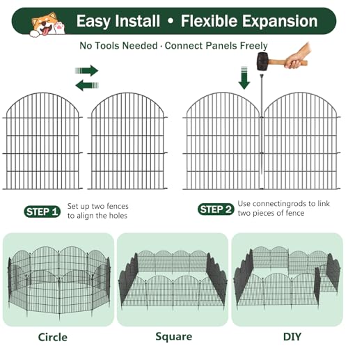 No Dig Garden Fence Panels (48in(H) x 29ft(L))
