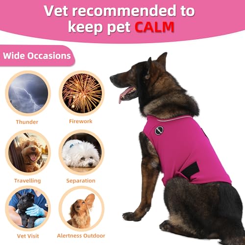 Dog Anxiety Jacket (Large / Pink)