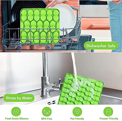 Small Silicone Snuffle Mat for Small Dog Puppy Cat Slow Down Eating (Green-S (8.1x7.5in))