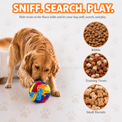 Snuffle Ball Snuffle Ball for Small Dogs (Rainbow-colored / Small)