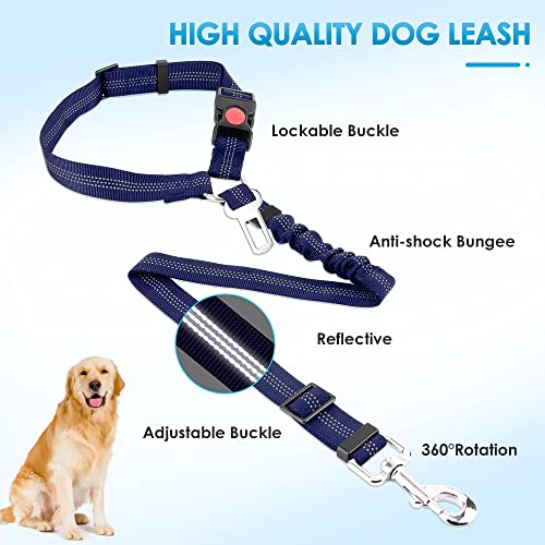 Dog Seat Belt for Car (F.Blue)