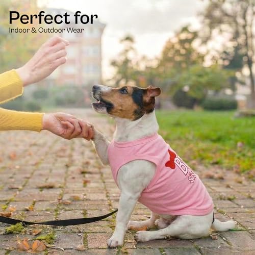 Dog Shirt 100% Cotton Shirts for Large Dogs (Large (12-18lbs))