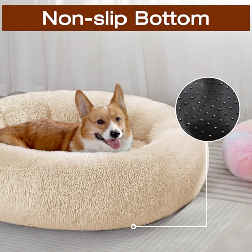 Dog Bed Calming Anti (36" / Off - White)
