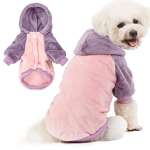 Dog Hooded Sweater (Pink body / Large)