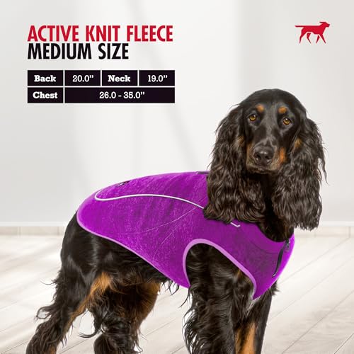 Insulated Fleece Sweater for Dogs (Medium / Purple)