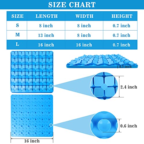 Snuffle Mat for Dogs (L-16"X16" / Blue-L)