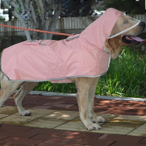 Dog Raincoat Reversible (Pink / Medium(13-22lb))
