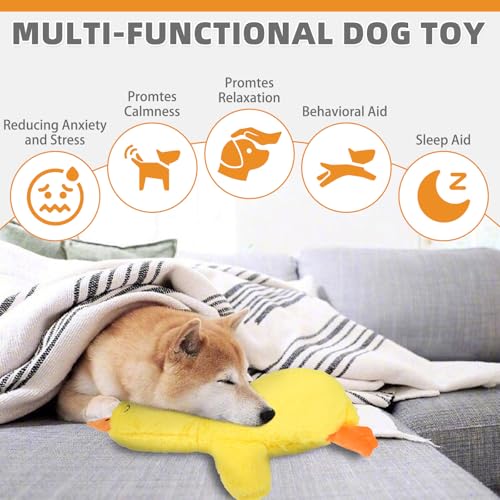 Calming Duck Toy for Dogs (Yellow)