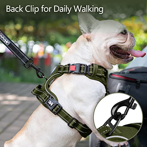 No Pull Dog Harness (S / Military Green)