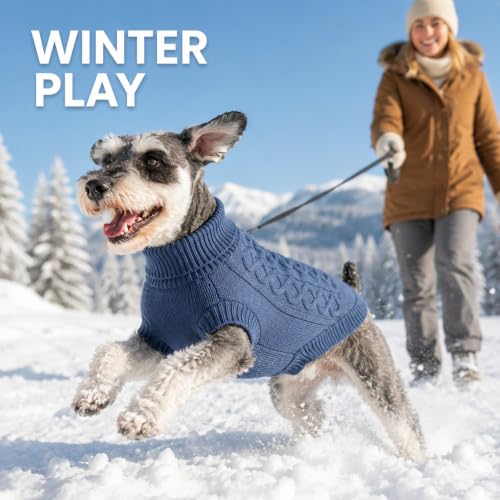 Small Dog Sweaters (Blue / Medium)