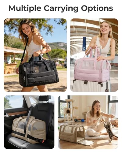 Cat Carrier Soft (Brown / 19.3"L x 13.0"W x 13.0"H)