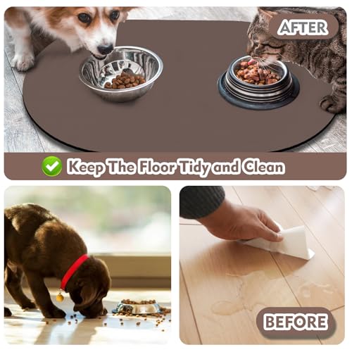 Cat Food Mat 24''x16'' (24''x16'' / Brown)