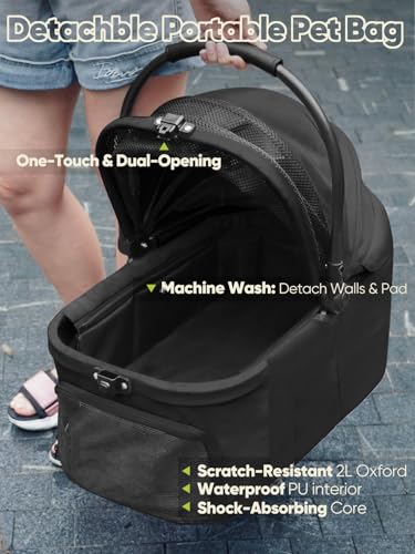 Small Dog Stroller (ALL BLACK)