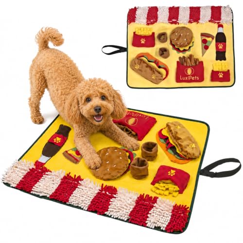 Interactive Dog Snuffle Mat for Slow Feed & Digestion Support (Fast Food Design)