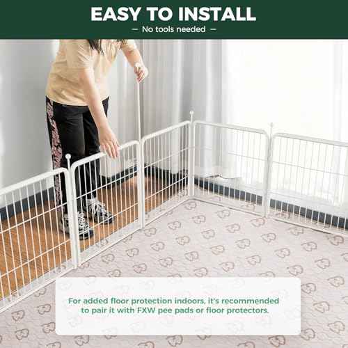 Rollick Dog Playpen (White / 24"H)