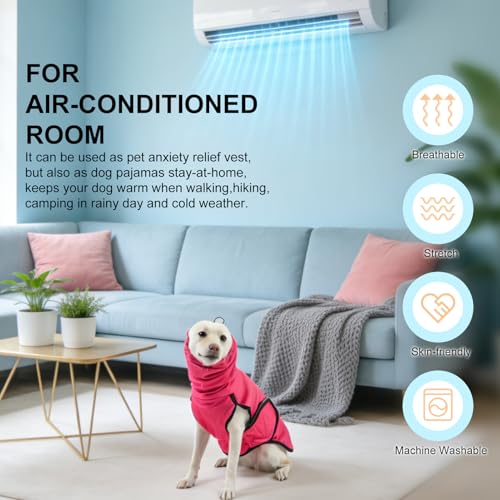 Reversible Dog Anxiety Vest (Large(Chest:23") / Rose)