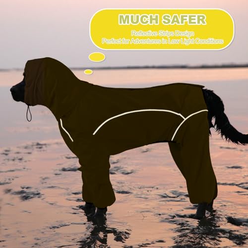 ADINIKIA Dog Raincoat (XXL / LightYellow)
