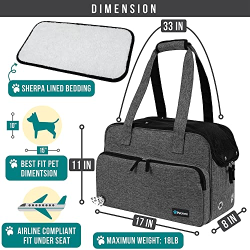 Small Dog Purse Carrier (Heather Charcoal)