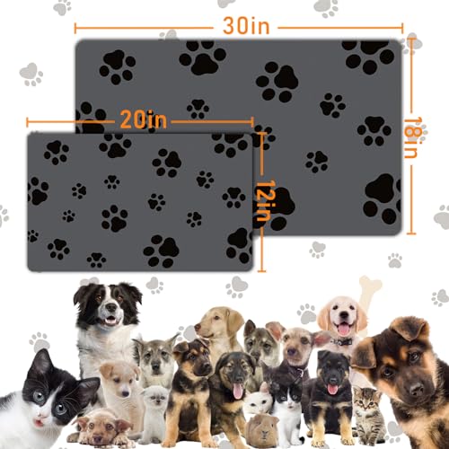 18"×30" Dog Food Mat (Dark Gray-JY / 18"×30")