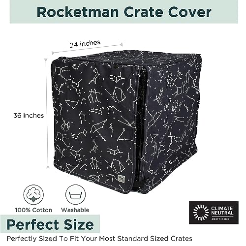 Rocketman Dog Crate Cover (Rocketman / 36.0"L x 24.0"W x 27.0"H)