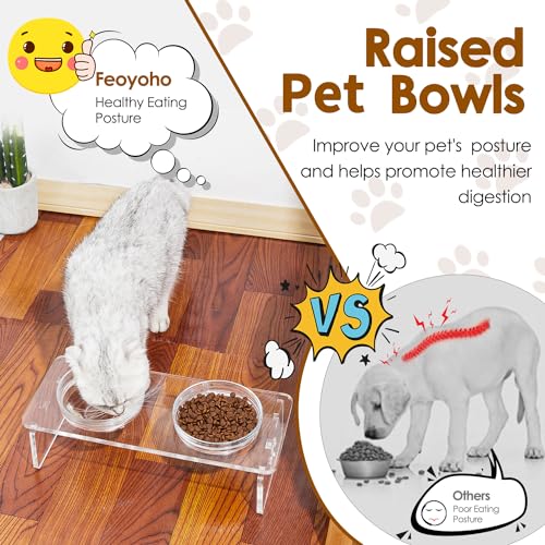 Elevated Dog & Cat Bowls (Small Dogs & Cats-3.75" Height)