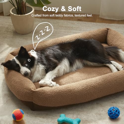 Washable Small Dog Bed (Brown / S(20"x19"x6”))
