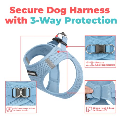 Voyager Step in Air Dog Vest Harness (Baby Blue / XL (Chest: 20.5 - 23"))
