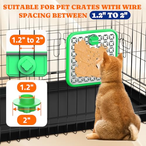 Stainless Steel Large Lick Mat for Dogs (green / 2pack)