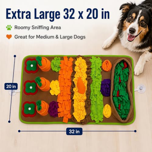 Snuffle Mat for Dogs (Green-Yellow)