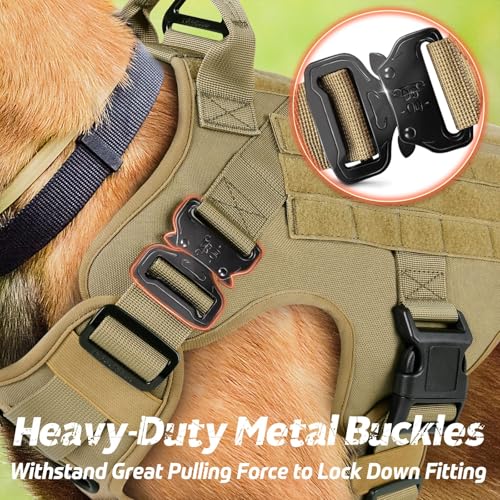Tactical Dog Harness for Medium (Brown / Medium)