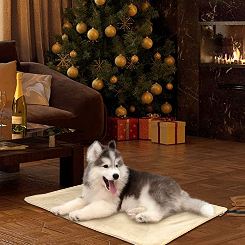 Pet Heating Pad (35.0"L x 24.0"W x 0.6"Th / Beige)