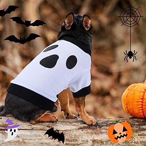5 Pcs Halloween Dog Shirts Pet Costume Printed (Medium)