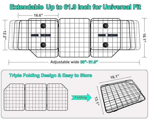 CASIMR Dog Car Barrier for SUVs (61.9inch)