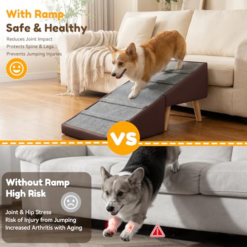 Dog Ramp for Small Dogs (Brown)