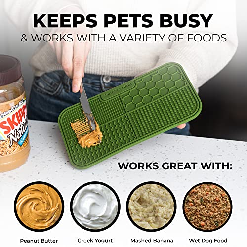 Dog Lick Mat for Dogs (1 Pack / Green)