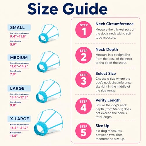 Soft Neck Pad Hard Plastic Dog Surgery Recovery Cone Collar for Small Dogs (Blue-Green / Small)