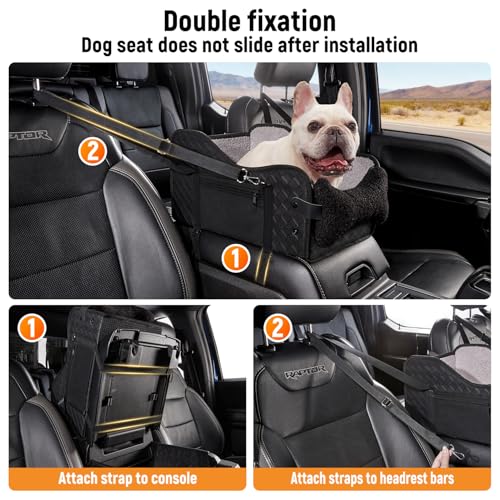 Center Console Dog Car Seat for Small Dogs