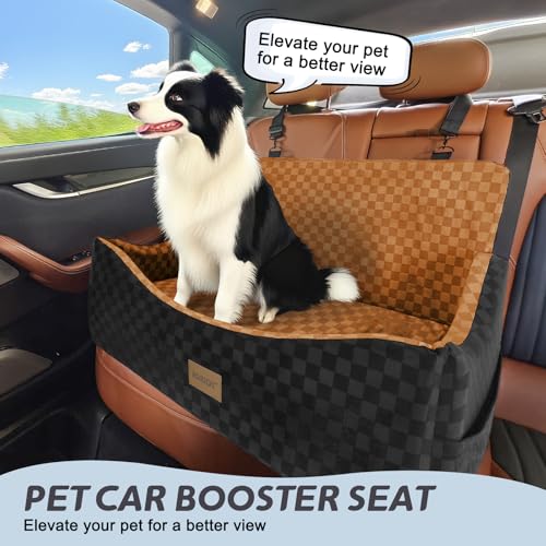 Dog Car Seat for Medium (Large / Brown)