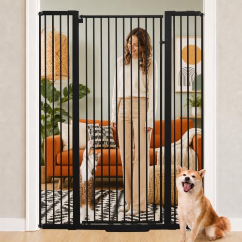 Extra Tall Cat Gate (Black / 55''tall*48 ''wide)