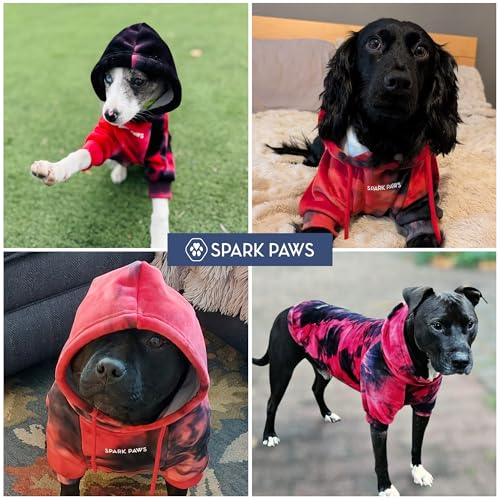 Dog Hoodie Buttery (Red & Black / 5XL)