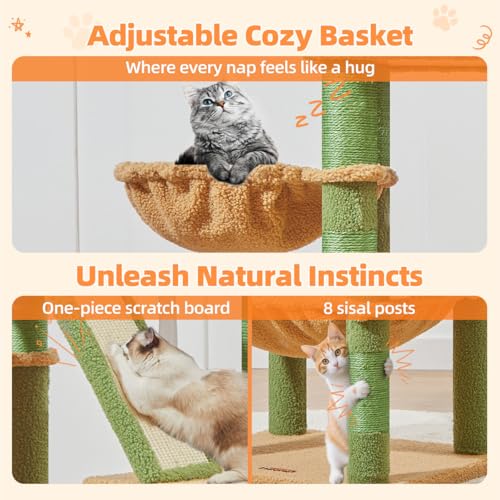 Cactus Cat Tree (Cactus / 57.5 Inches)