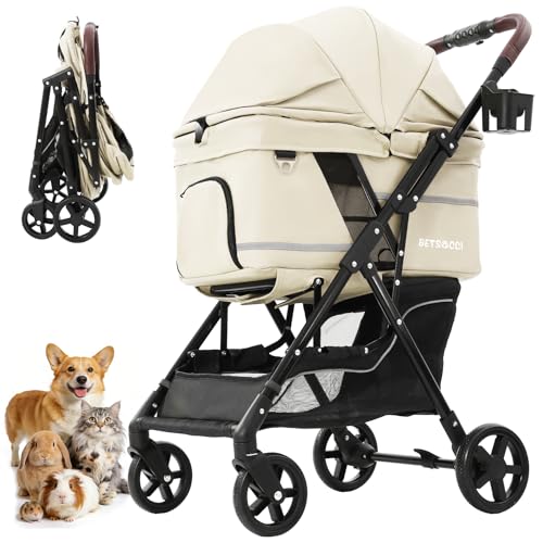 Dog Stroller with No (White)