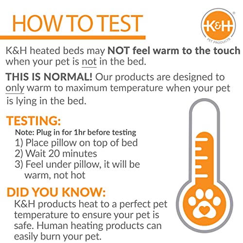K&H Heated Dog Bed (Medium (26 in X 20 in) / Recyclable Box)