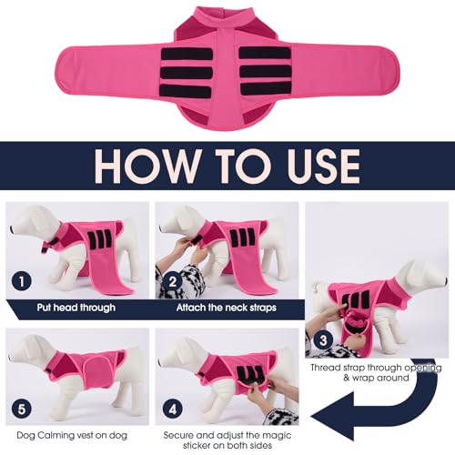Dog Anxiety Relief Coat (Rosered / X-Large (Chest: 30.7''-35.4''))