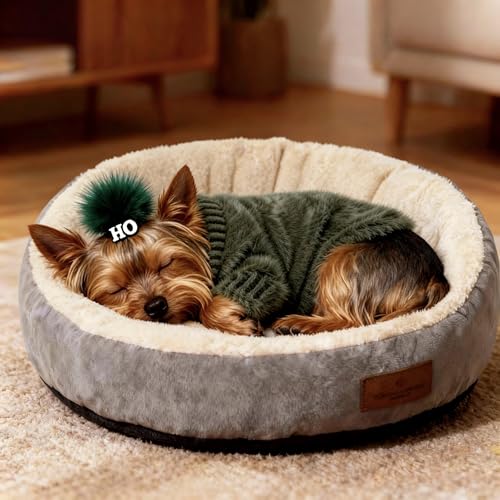 Small Dog Furry Pullover Sweater (F Green(Order One Size Up) / Small)